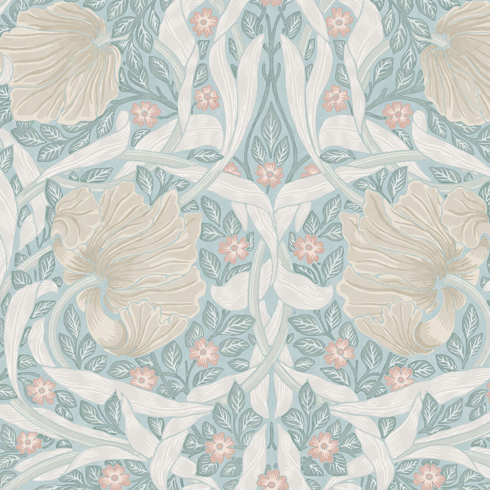 Tapete, Grün, Beige, Blumen, 140507, William Morris at Home vol. 2