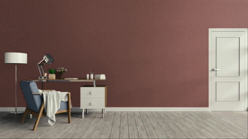 Vliestapete, bordeauxrot, silber, melierte Stoffoptik, SF1111, Surfaces, Grandeco