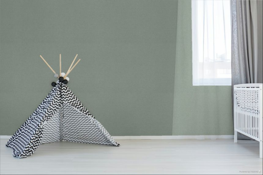 Vliestapete, türkis, silber, grobe Stoffoptik, SF1212, Surfaces, Grandeco