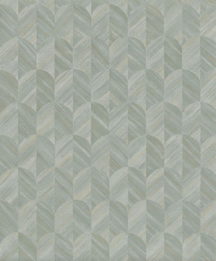 Vliestapete, türkis, grafisches Muster, SF3212, Surfaces, Grandeco