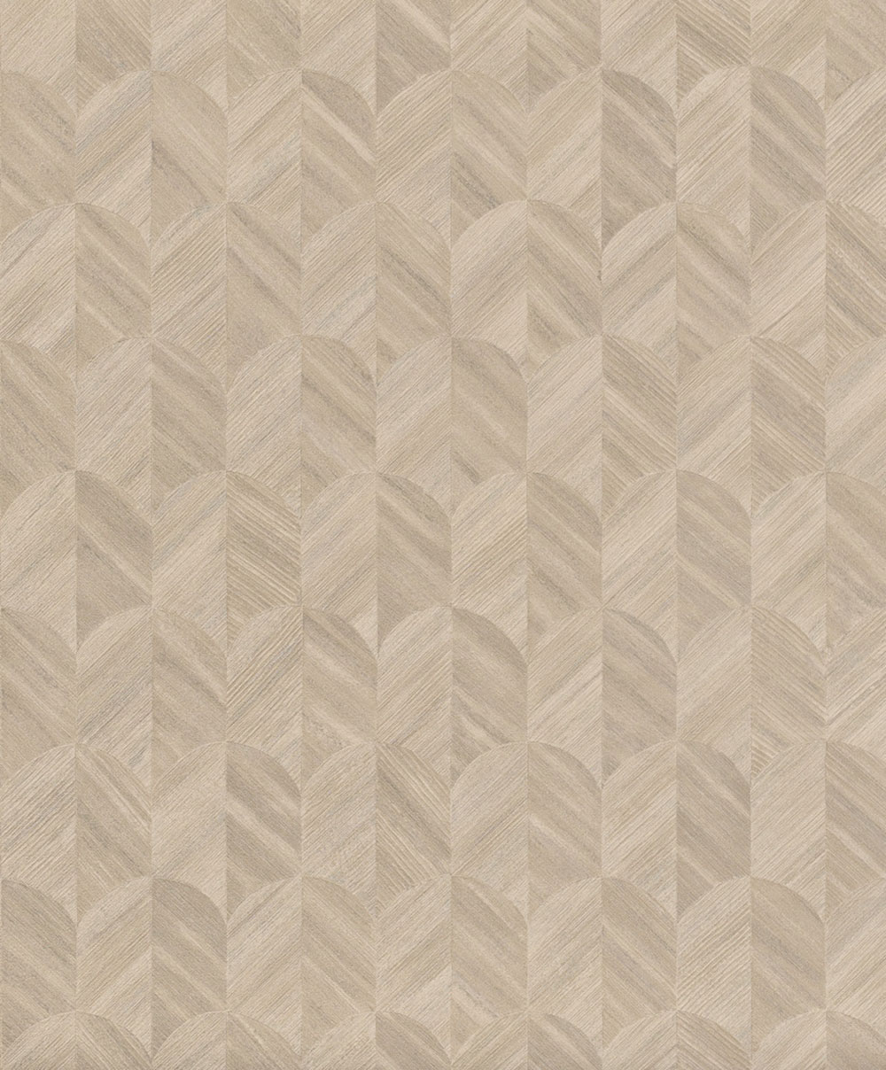 Vliestapete, beige-grau, grafisches Muster, SF3214, Surfaces, Grandeco