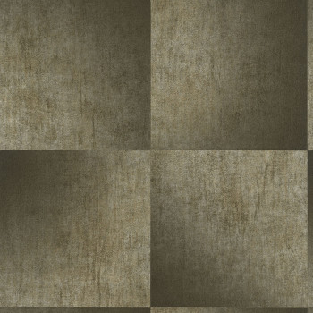 Braune geometrische Vliestapete mit Stoffstruktur 45254, Feeling, Emiliana