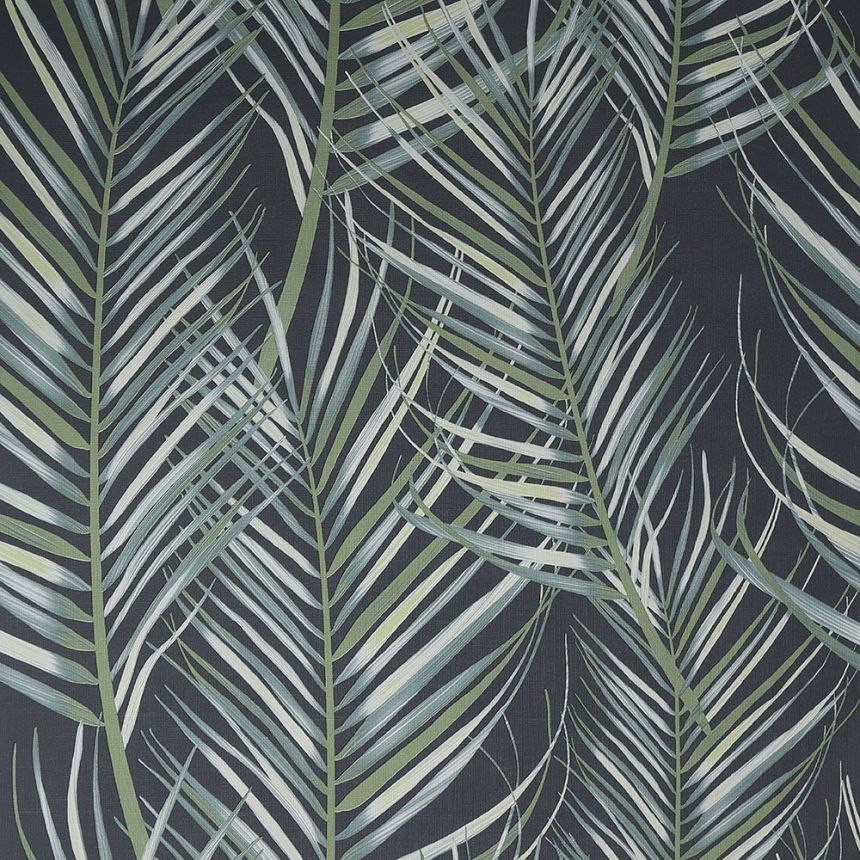 Non-woven wallpaper Palm leaves 100558, Palm Leaves, Paradise, Graham & Brown