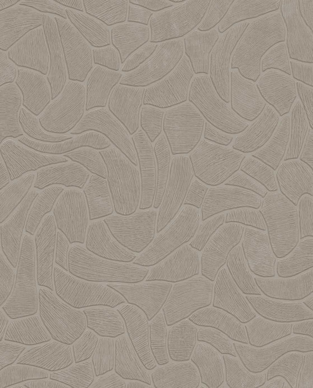Geometrische Tapete, graubraun, Steinoptik, 363216, Calm Crafted, Eijffinger