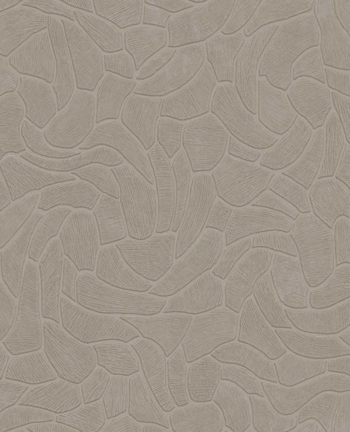 Geometrische Tapete, graubraun, Steinoptik, 363216, Calm Crafted, Eijffinger