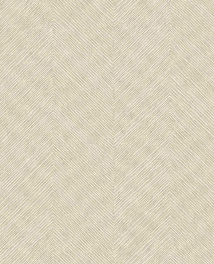 Geometrische Tapete, cremefarben, Bastoptik, 363230, Calm Crafted, Eijffinger