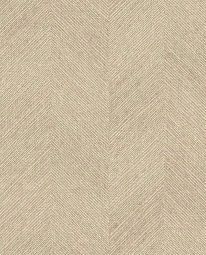 Geometrische Tapete, beige, Bastoptik, 363234, Calm Crafted, Eijffinger