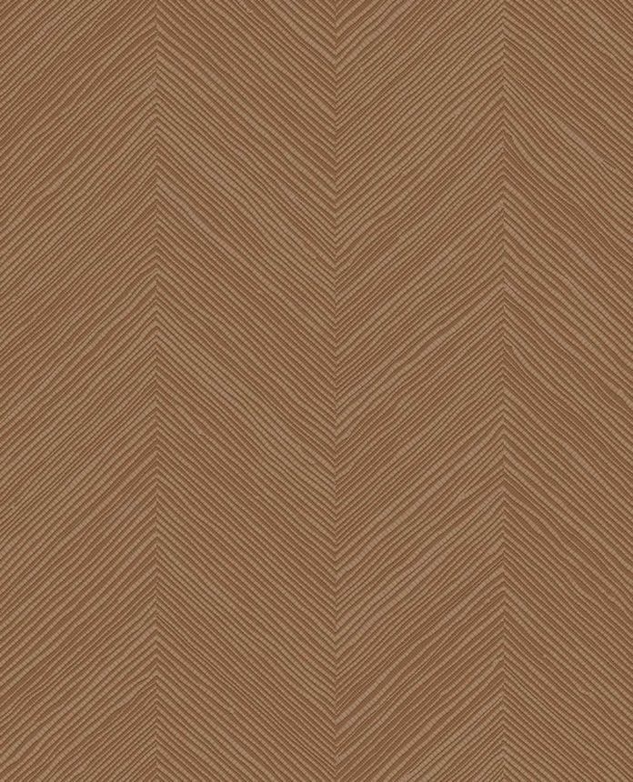 Geometrische Tapete, rotbraun, Bastoptik, 363239, Calm Crafted, Eijffinger