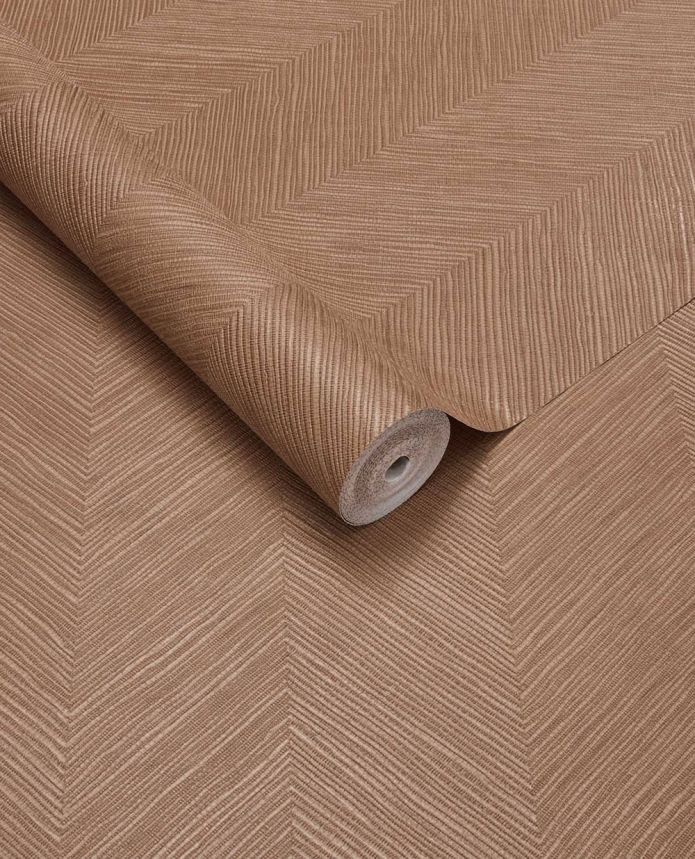 Geometrische Tapete, rotbraun, Bastoptik, 363239, Calm Crafted, Eijffinger