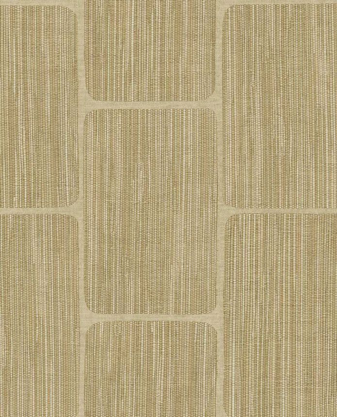 Geometrische Tapete, sandgelb, 363251, Calm Crafted, Eijffinger