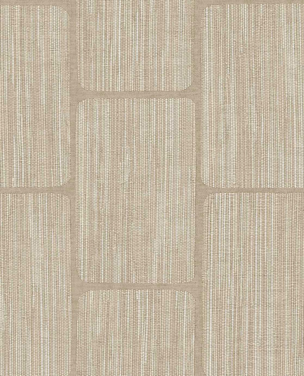 Geometrische Tapete, braun-beige, 363255, Calm Crafted, Eijffinger