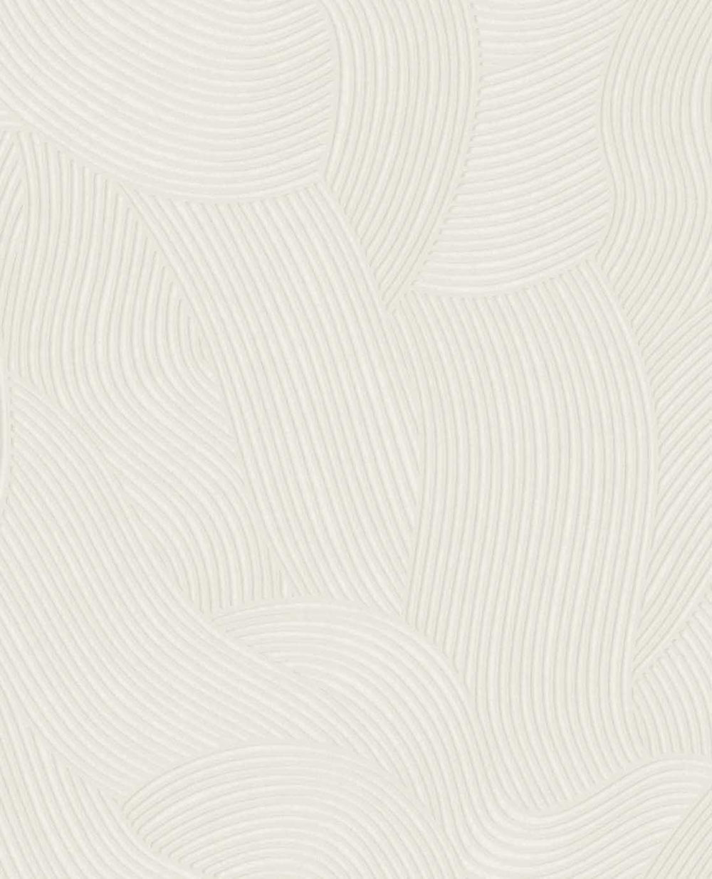 Tapete, weiß-cremefarben, Wellen, 363271, Calm Crafted, Eijffinger