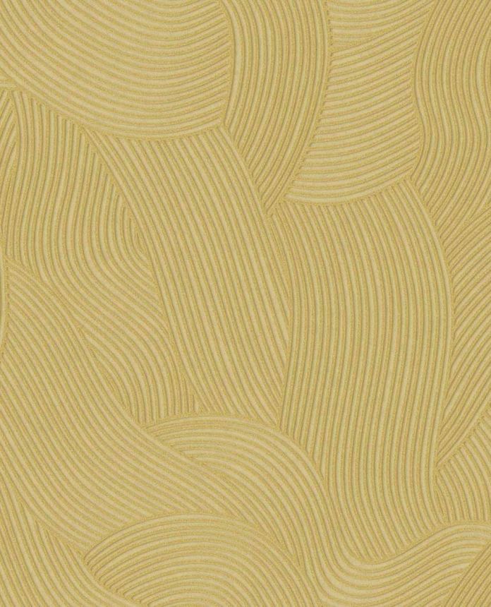 Tapete, gelb, Wellen, 363276, Calm Crafted, Eijffinger