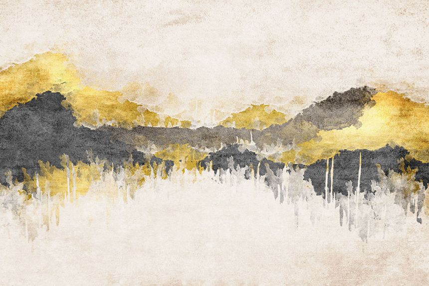 Fototapeten nach Maß, Gemälde einer Berglandschaft, 10217, Vavex
