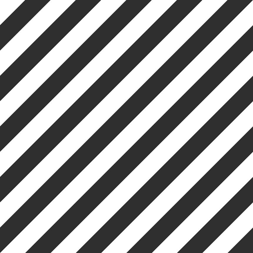 Vliestapete für die Wand, schräge schwarze und weiße Streifen 139112, Black & White, Esta