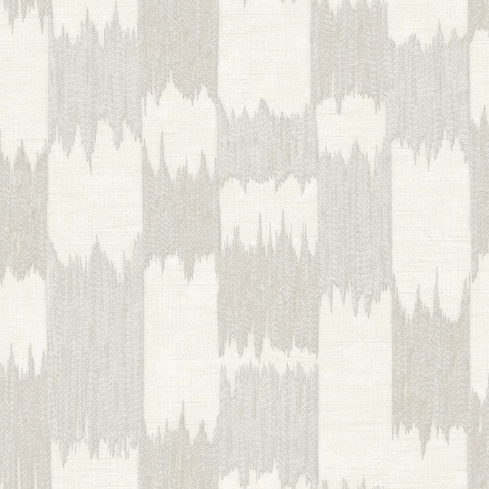 Abstrakte Tapete, Grau-Silber, Weiß, Streifen, RE521031, Renaissance, Design ID