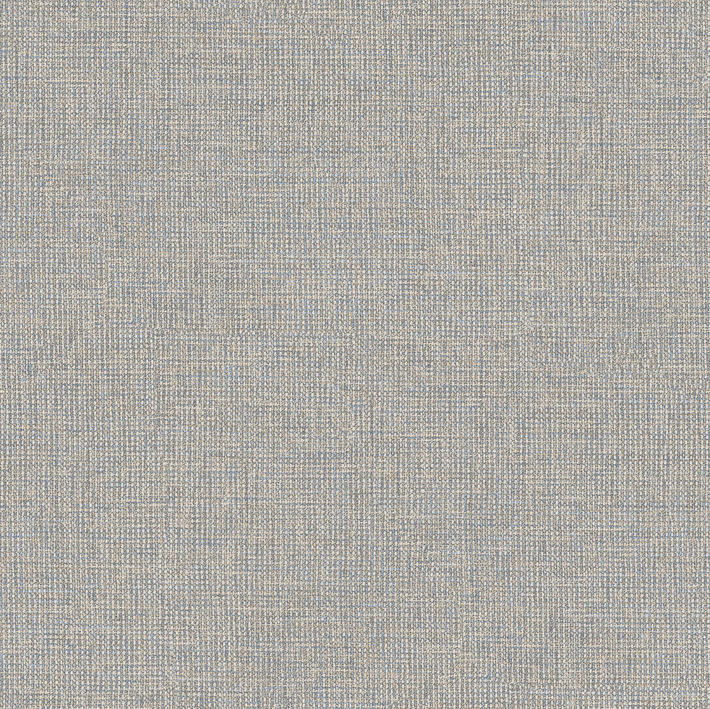 Tapete in melierter Stoffoptik, Grau, Hellblau, RE521044, Renaissance, Design ID
