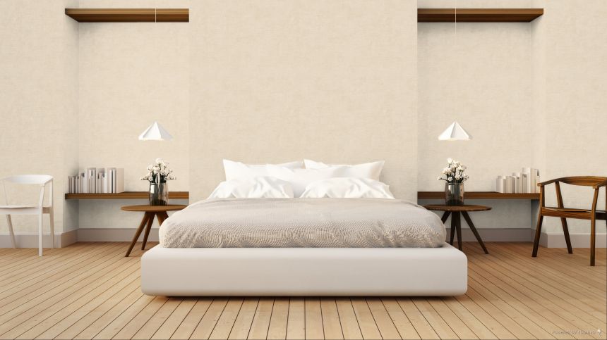 Tapete in Stoffoptik, Beige, RE521062, Renaissance, Design ID