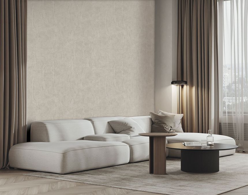 Tapete in Steinoptik, Creme, RE521082, Renaissance, Design ID