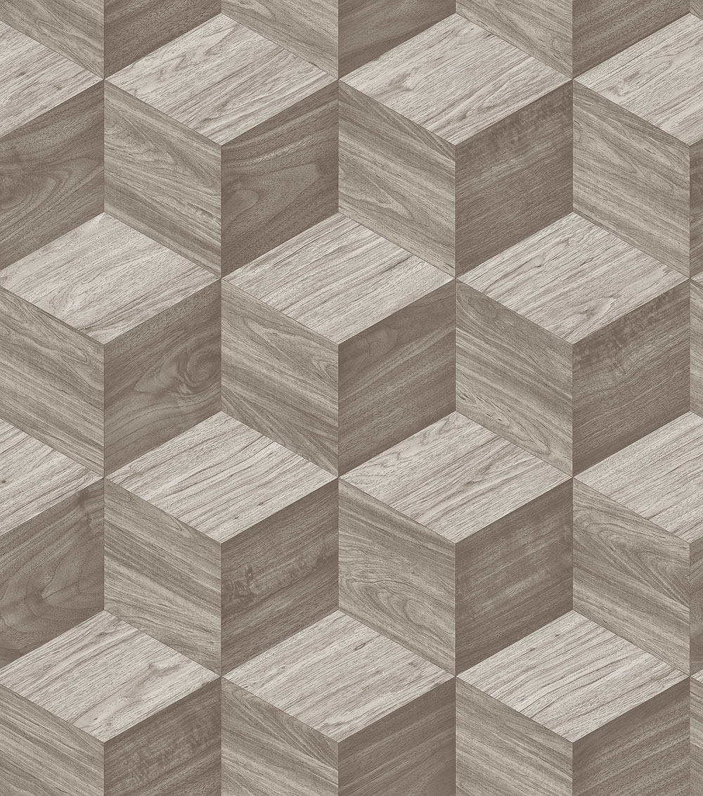3D-Tapete in Holzoptik, Grau, RE521092, Renaissance, Design ID