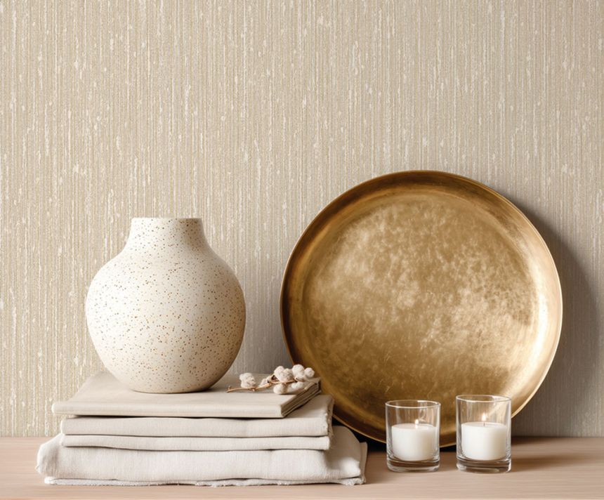 Luxuriöse Vliestapete, creme-beige, Seidenoptik, Z40012, Tradizione Italiana 3, Zambaiti Parati