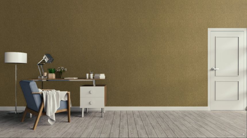 Vliestapete, naturgoldfarben, im Stil einer luxuriösen Spachtelputzoptik, Z40027, Tradizione Italiana 3, Zambaiti Parati