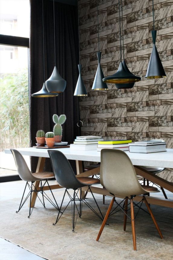 Vliestapete für die Wand, Dekor Steinfliese 337251, Matières - Stone, Origin