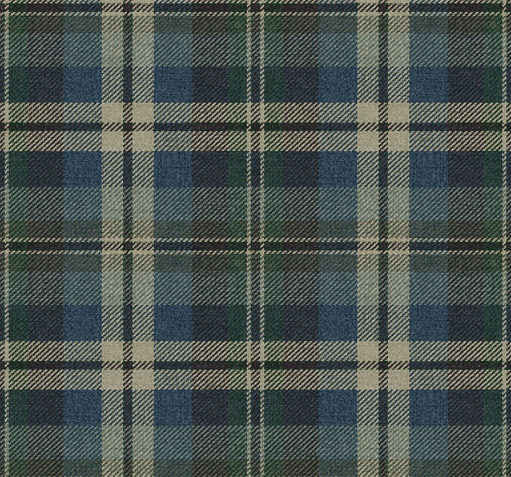 Tapete „Dundee“, blau, braun, CA10102, Carl Robinson Edition 24 „The Highlands“