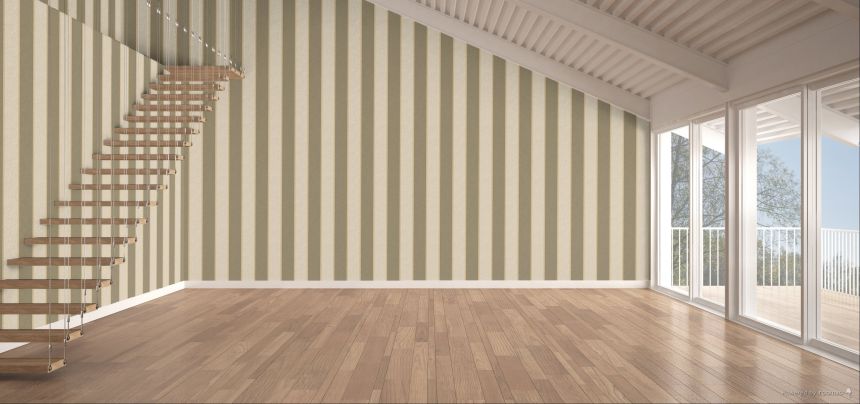 Vliestapete, cremefarben, beige, grau-beige, gestreift, Z40046, Tradizione Italiana 3, Zambaiti Parati