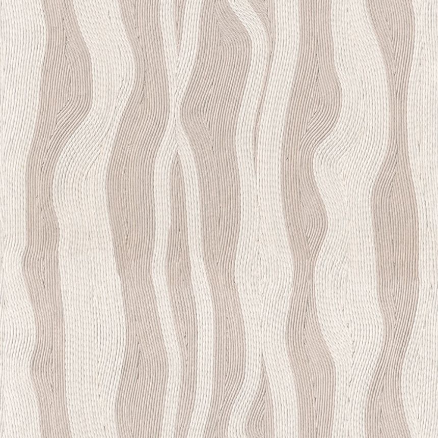 Tapeta s vlnkami, béžová, krémová, 47903, Tide, Marburg