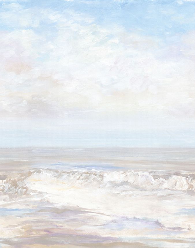 Fototapete „Meer mit Horizont“, beige, blau, 47944, Tide, Marburg