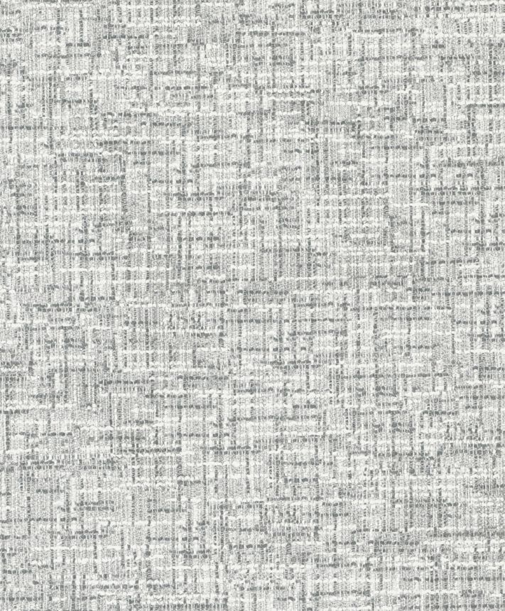 Tapeta imitující žíhanou látku, šedo-bílá, 37033, Camargue, Marburg