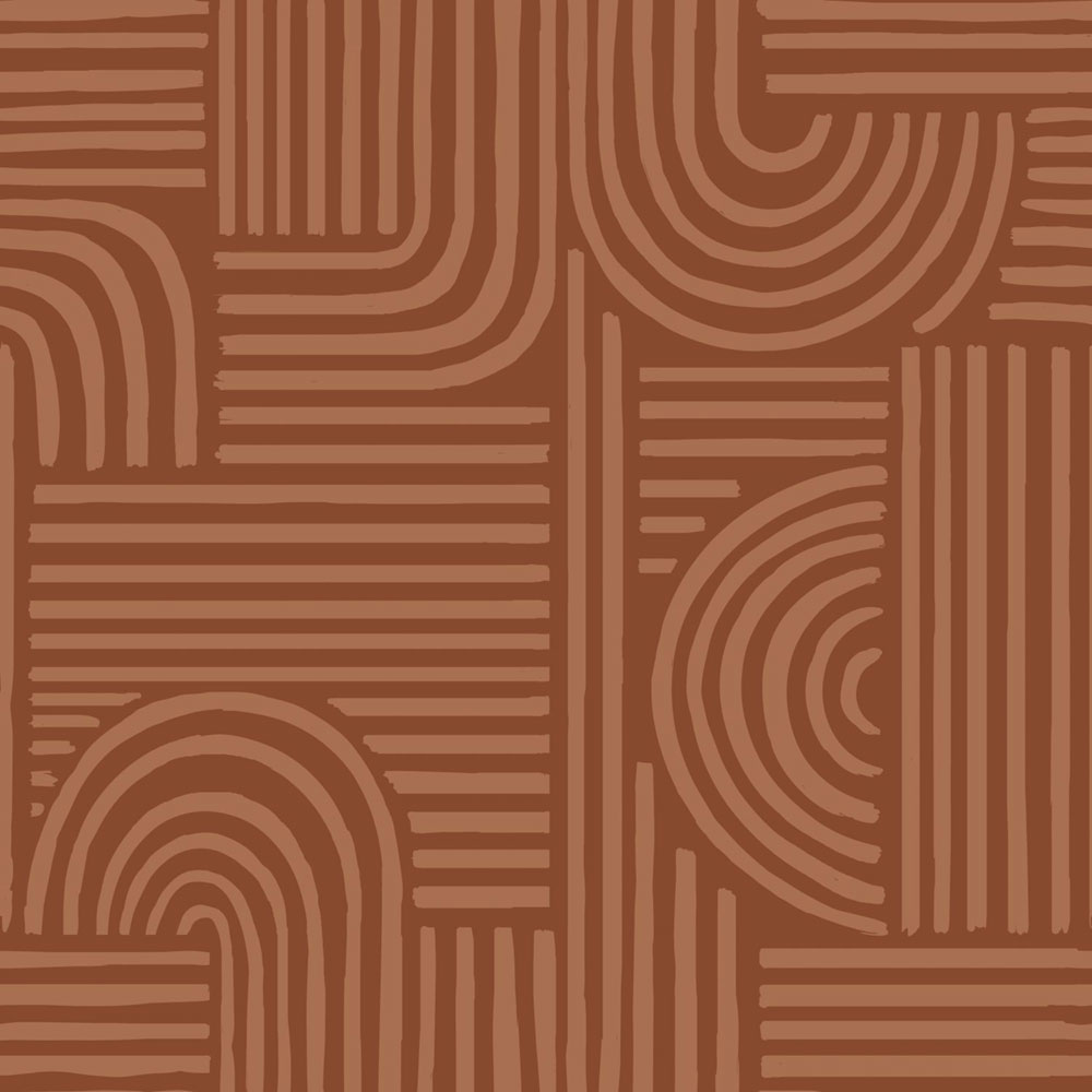 Geometrische Tapete, braun, 139938, Color Pop, Esta Home