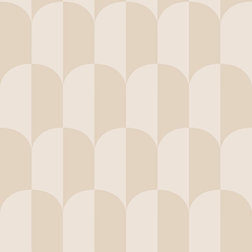 Tapete mit Art-Déco-Muster, beige-cremefarben, 139985, Color Pop, Esta Home