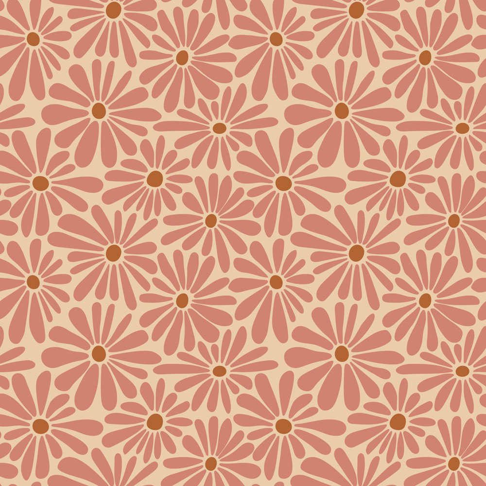 Blumentapete, rosa, rot-braun, 131151, Color Pop, Esta Home
