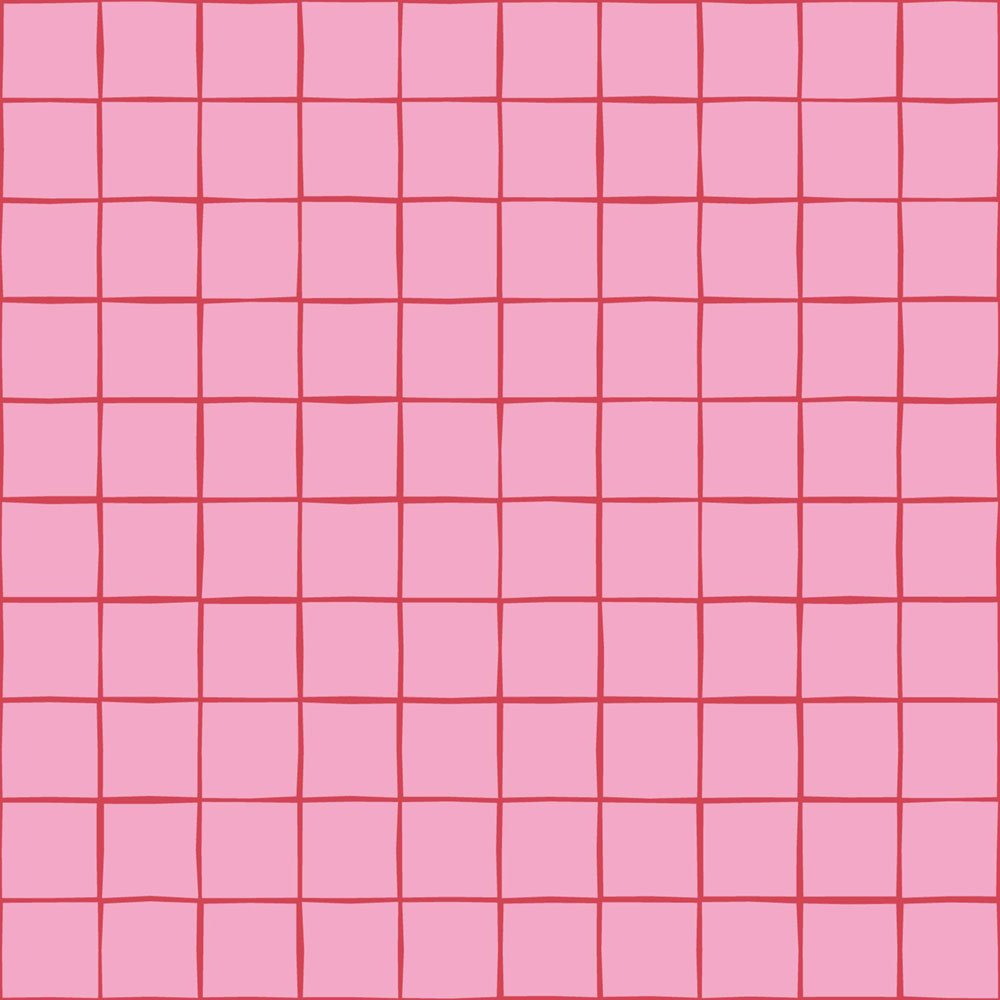 Tapete mit Gittermuster, rot, rosa, 131597, Color Pop, Esta Home