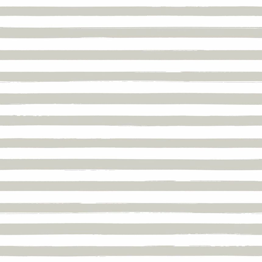 Grau-weiße Vlies, gestreifte Tapete 138968, Regatta Crew, Esta Home