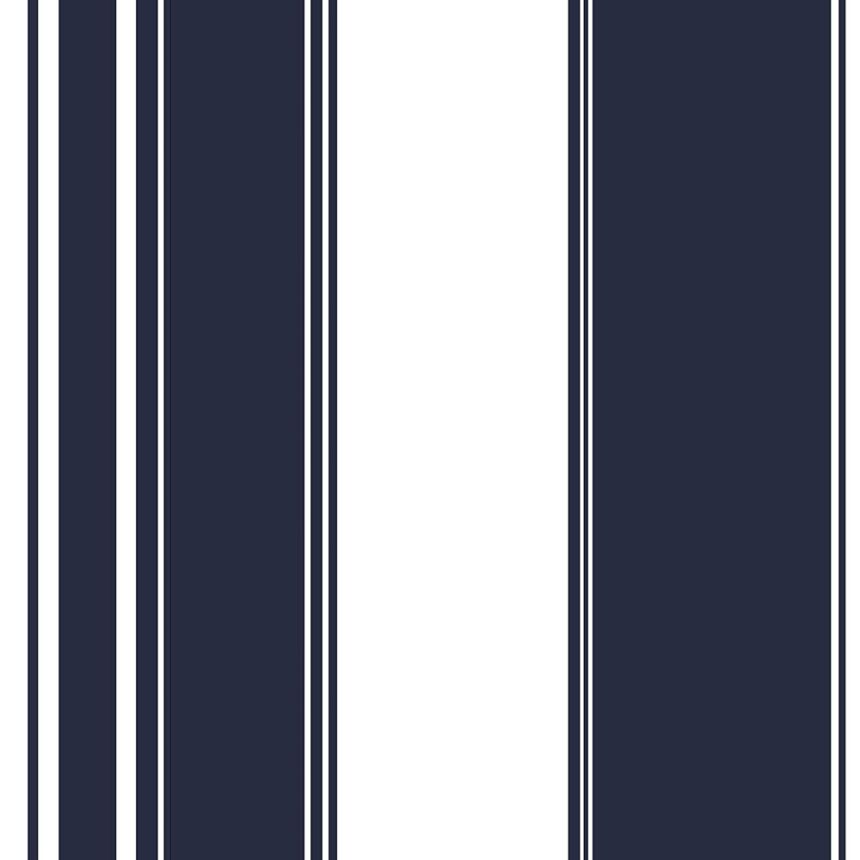 Blau und weiß, Vlies, gestreifte Tapete  136417, Regatta Crew, Esta Home