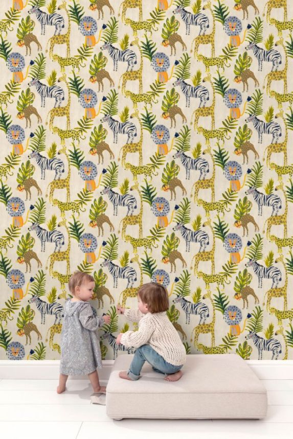 Kindertapete - Tiere aus Afrika JS2101, Jack´N Rose 2024 , Grandeco