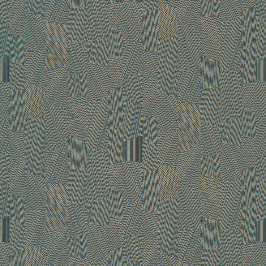 Blaue Tapete mit geometrischen Mustern MU3006 Muse, Grandeco