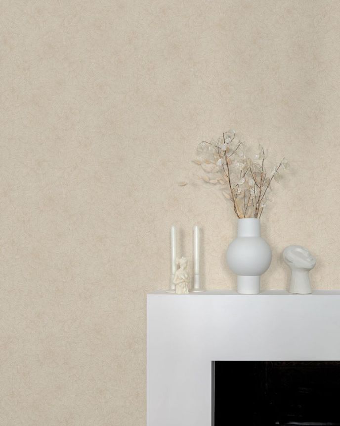 Braune Tapete mit Blumen 32008, Textilia, Limonta