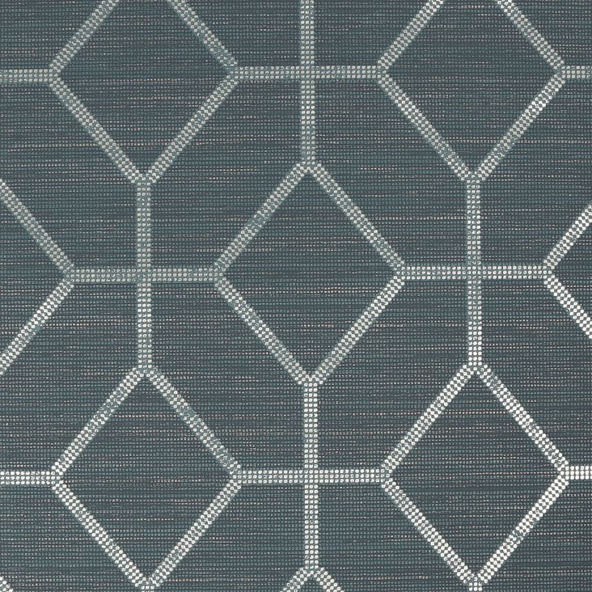 Türkise Luxustapete mit geometrischen Mustern 112657, Opulence, Graham & Brown
