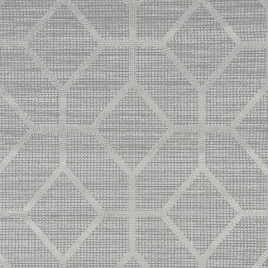 Graue Luxustapete mit geometrischen Mustern 112655, Opulence, Graham & Brown