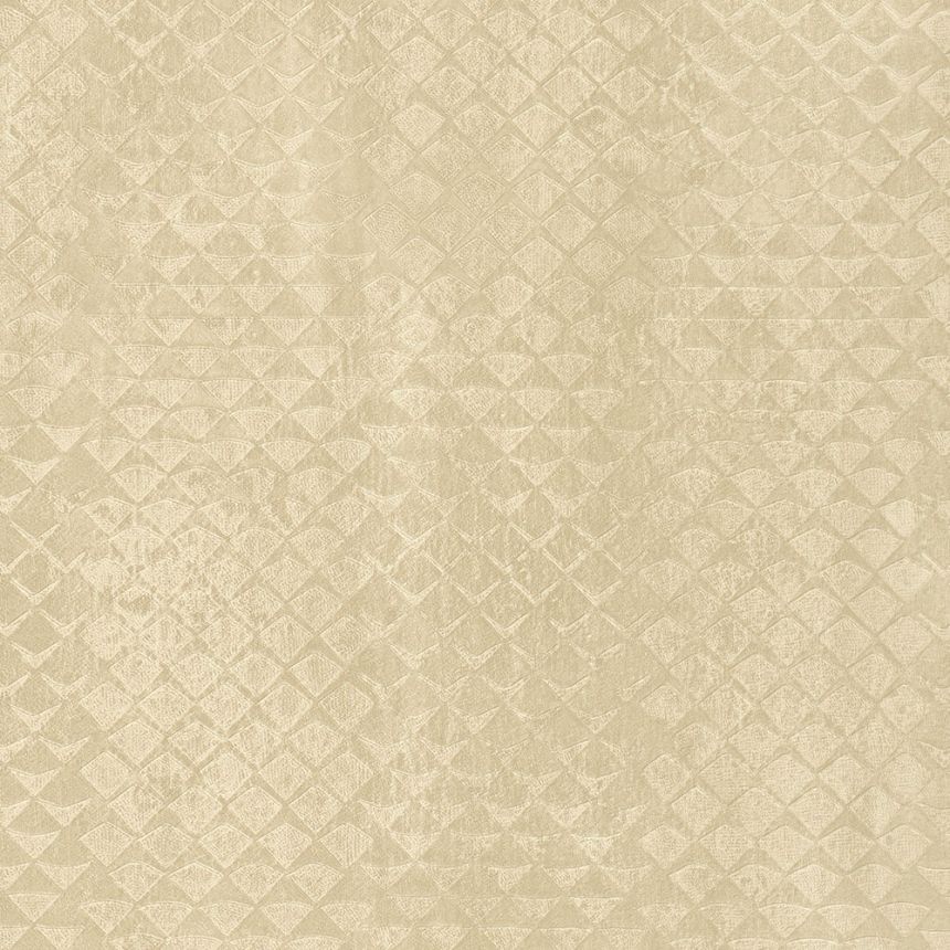 Braune Tapete mit geometrischen Mustern 28626, Kaleido, Limonta