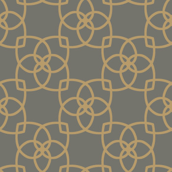 Braun-goldene Luxustapete mit Ornamenten Y6200204, Dazzling Dimensions 2, York