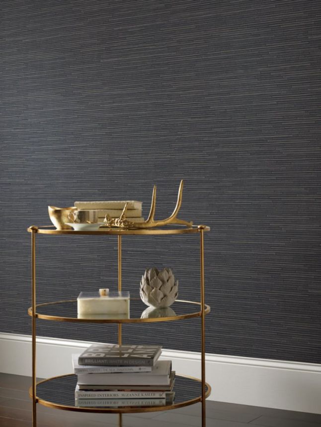 Schwarz-silberne Luxustapete, Bambusimitation DD3835, Dazzling Dimensions 2, York