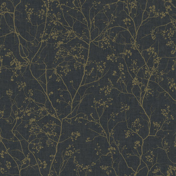 Schwarze Tapete mit goldenen Zweigen DD3811, Dazzling Dimensions 2, York
