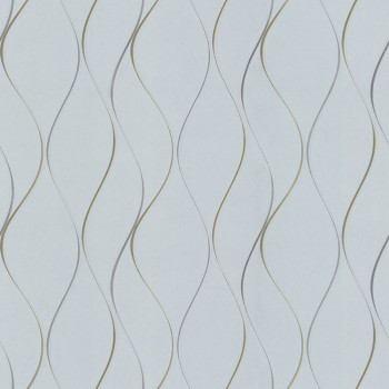 Luxus grau-blaue Tapete mit metallischen Wellen DD3701, Dazzling Dimensions 2, York