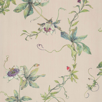 Beige Tapete, Blumen, 220905, Preloved, BN Walls