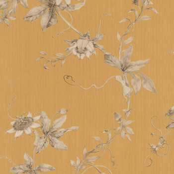 Gelbe Tapete, Blumen, 220903, Preloved, BN Walls